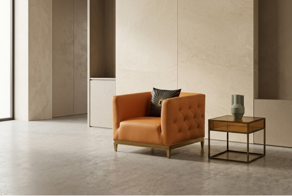 Sessel Design Couch Sofa Sitzer Leder Lounge Deko Club Polster Luxus Ohren