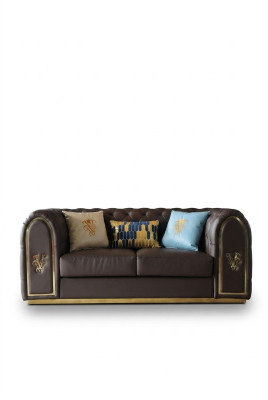 Dreisitzer Design Sofa 3 Sitzer Relax Sofas Polster Couch Sitz Chesterfield Neu