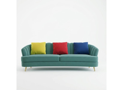 Couch Samt Textil Wohnzimmer Sofa Couchen Klassische Dreisitzer xl Polster