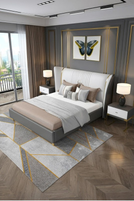 Luxus Schlafzimmer Bett Nachttisch Kommode 3 tlg. Set Design Betten