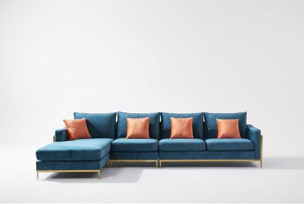 Obývací krajina rohová sedací souprava L tvaru Křeslo Dekorativní set Garnitůra Moderní Sofa Kůže NOVÉ