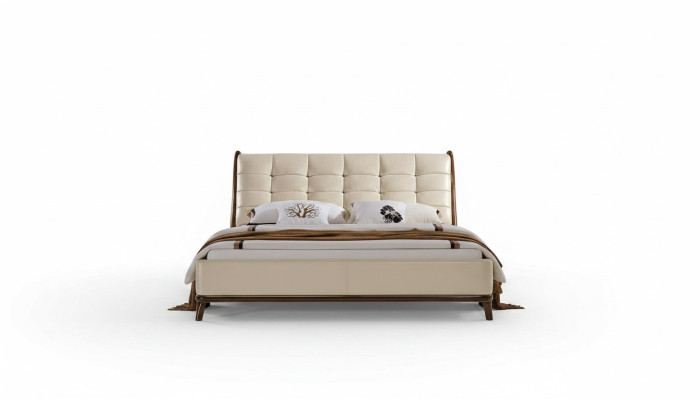 Bett Chesterfield Möbel Schlafzimmer Doppelbett Luxus Betten 180x200 Leder Neu