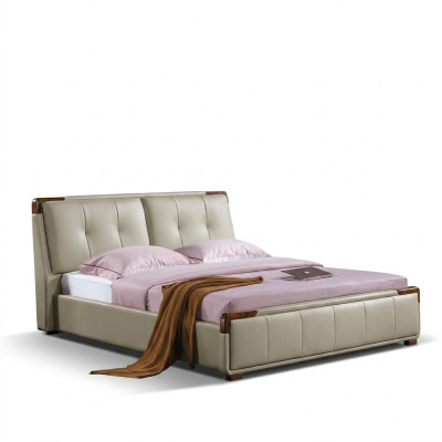Bett Polster Design Luxus Doppel Deko Hotel Betten Schlaf Zimmer Leder
