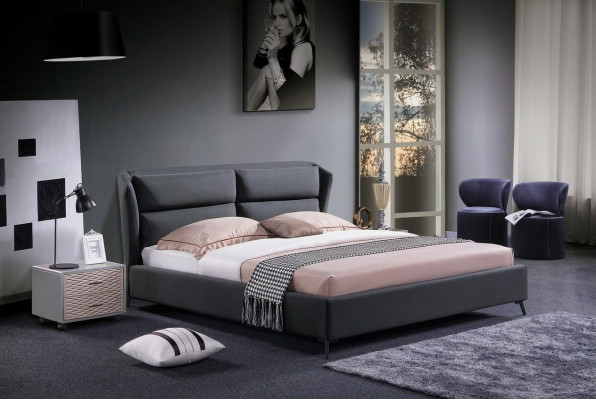 Design Bett Schlafzimmer Luxus Betten Textil Hotel Polster 180x200cm Stoff Möbel