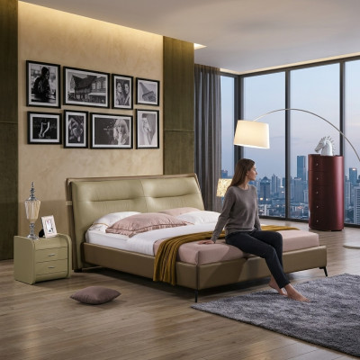 Doppelbett Schlafzimmer Betten Luxus Möbel Doppel Bett Hotel Einrichtung Braun