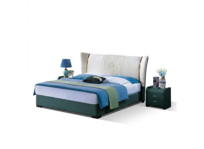 Schlafzimmer Bett Nachttische 3 tlg Set Design Luxus Betten Holz Doppelbett