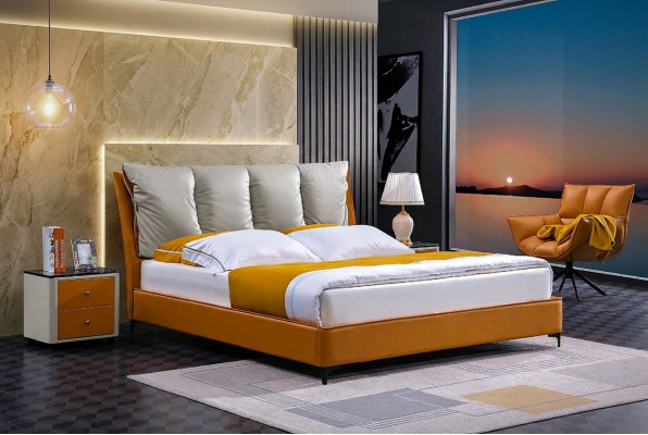 Edles Bett 3tlg Set Nachttisch Möbel Schlafzimmer Luxus Matratze Bettgestell Neu