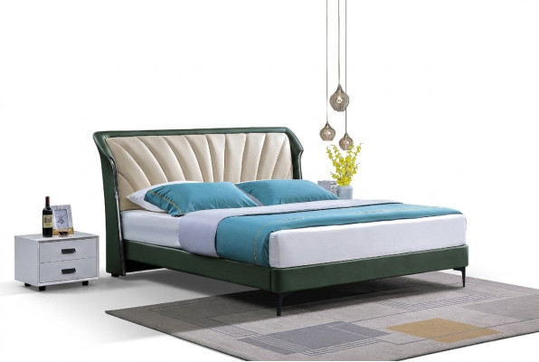 Bettgestell Stoff Möbel Luxus Moderne Betten Bett Textil Schlafzimmer Design Neu