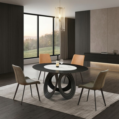 Komplett Set Esstisch 4x Stühle Esszimmer Set Ess Gruppe Holz Tisch