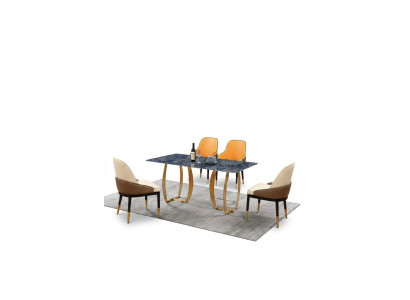Esszimmer Set Esstisch 4x Stuhl Garnitur Tisch Gruppe 5tlg. Set Komplett