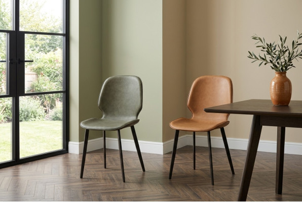 Sessel Stuhl 1x Esszimmer Lounge Sitz Polsterstuhl Deko Kunstleder Fernseh
