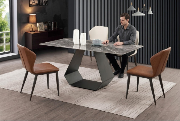 Moderner Esstisch Tisch Marmor Tische 180x90 Esszimmer Luxus Möbel Design Neu.