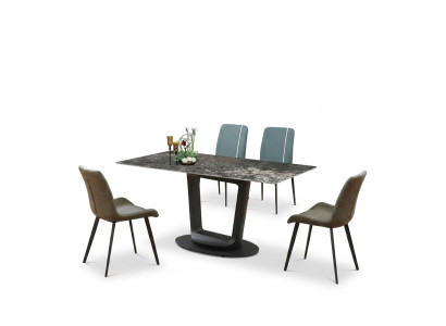 Luxusní stůl Jídelní stůl Stoly Design Nerezový nábytek Jídelna 180x90