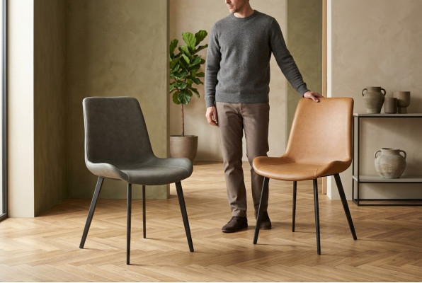 Designer židle Luxus křeslo potahovatelné židle 1x obývací jídelní pokoj