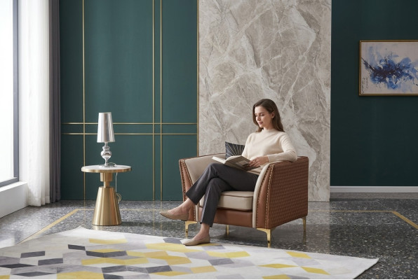 Křeslo klubovního lounge designéra s čalouněním pohovka 1-sedadlový televizní nový