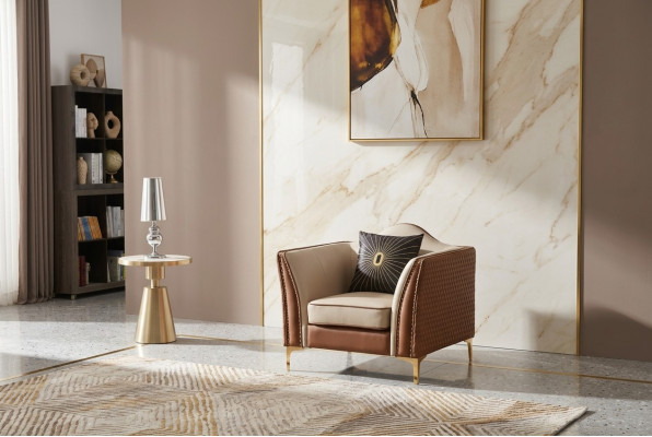 Křeslo klubovního lounge designéra s čalouněním pohovka 1-sedadlový televizní nový