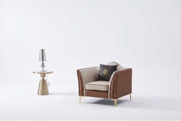 Křeslo klubovního lounge designéra s čalouněním pohovka 1-sedadlový televizní nový