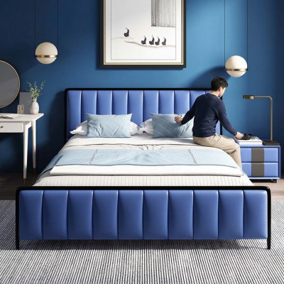 Klassisches Bett Doppelbett Bett 2x Nachttische Holz Design Neu Betten 3 tlg.Set