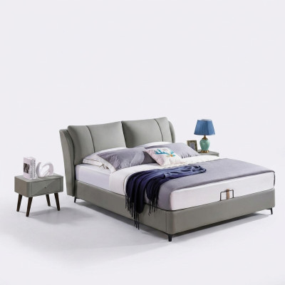 Postel 2x noční stolek 3 kus. Ložnice Nastavení Design Moderní Luxusní Skupina Postelí Nový