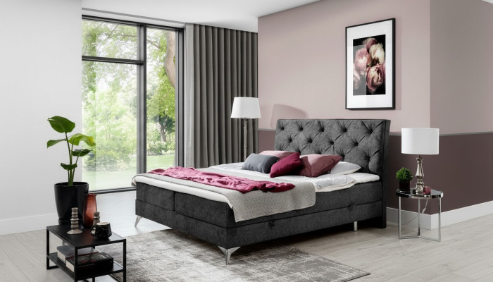 Ložní textilie tapetová dvojitá design barokní moderní styl Chesterfield postele hotel