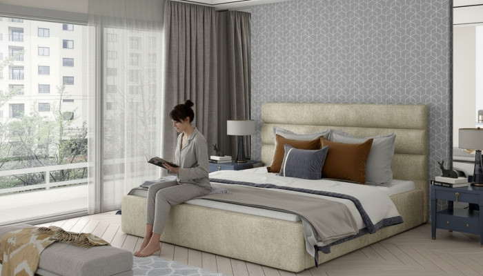 Designer postel manželská postel královská postel manželská postel ložnice NOVÁ