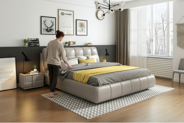 Bett Betten Doppelbett Schlafzimmer Ehe Polster Bett Doppelbetten 180x200cm Neu