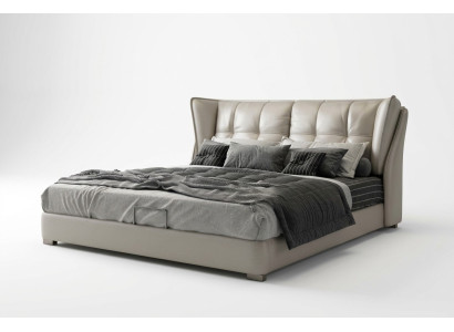 Šedé ložnice postele potah postel chesterfield Italský nábytek