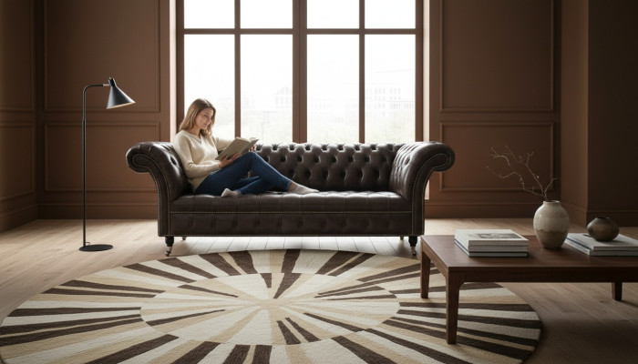 Chesterfield 3 místný moderní design pohovka z kůže xxl sedací nábytek nábytek pohovky