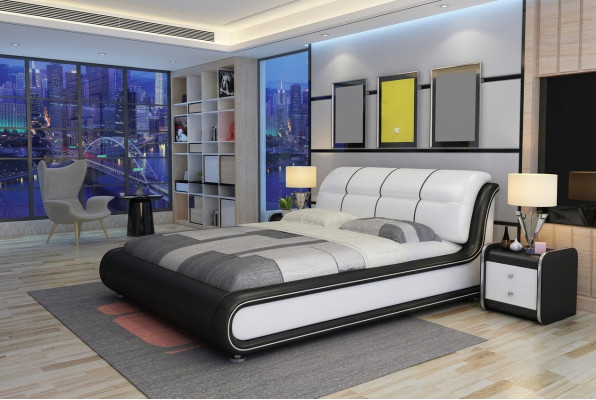 Dvoulůžková postel Royal Bed pokoj s luxusním italským stylem nábytku o rozměru 180x200 cm.