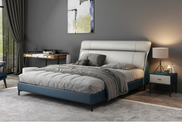 Luxus Hotel Betten Doppel Bett Design Holz Modern Möbel Schlafzimmer