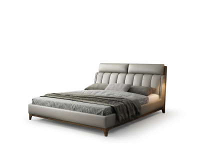 Modernes Design Bett 180x200 Leder Holz Betten Doppel Schlaf Zimmer