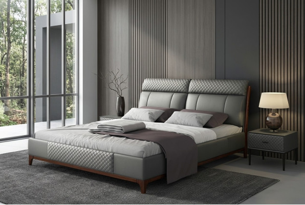 Bett Polster Design Luxus 180x200cm Doppel Hotel Betten Ehe Schlaf Zimmer Leder