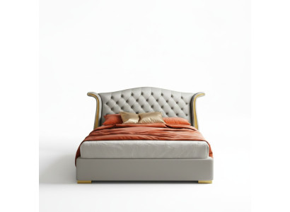 Luxus Schlafzimmer Doppelbett Bett 150/180x200cm Hotel Betten Leder
