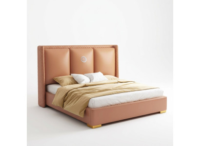 Bett Orange Schlafzimmer Design Möbel Moderne Luxus Betten Bettgestell