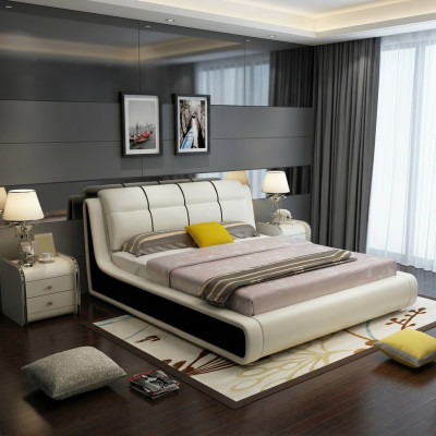 Luxus Schlafzimmer Bett Doppel Betten Holz 180x200cm Designer Hotel