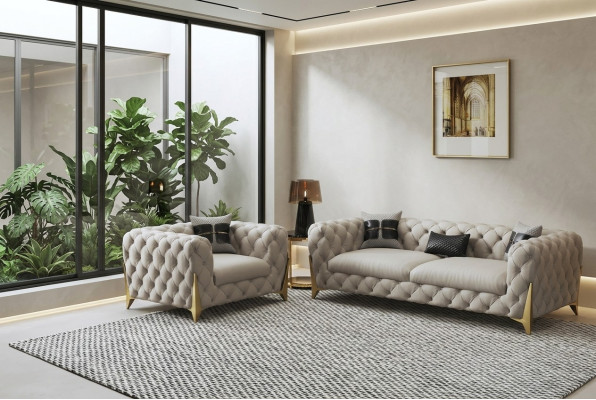 Sofa sestava Big Set 3+1 sedadla kožená pohovka sedací souprava Design pohovky