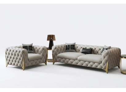 Sofa sestava Big Set 3+1 sedadla kožená pohovka sedací souprava Design pohovky