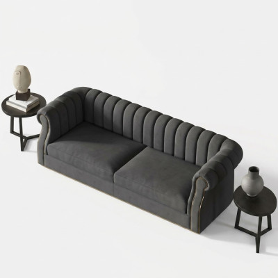 Designer Pohovka 3 Místná Moderní Pohovky Čalouněné Design Pohovka Třísedadlová