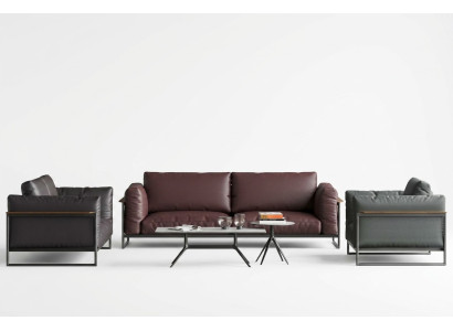 Sofa sestava 3 díly Italský nábytek obývací stěna gauče pohovky polstrované