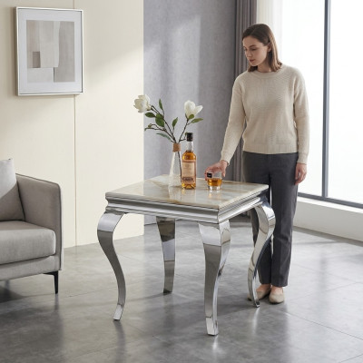 Beistelltisch Tisch Couchtisch Sofa Tische Wohnzimmer Design Edelstahl