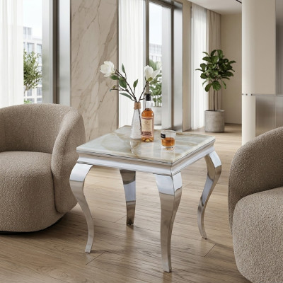 Beistelltisch Tisch Couchtisch Sofa Tische Wohnzimmer Design Edelstahl
