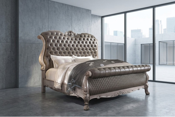 Design Barock Luxus Möbel Nachttisch Betten 180x200 Bett 3tlg. Schlafzimmer Set