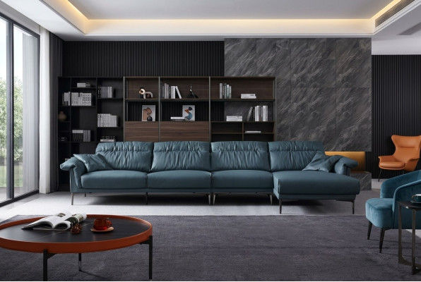Obývací pokoj ve tvaru L Moderní Elegantní Návrh Pohovka Pohovka Potah