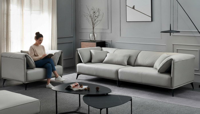 Italienische Design Sofa Sofagarnitur 4+1 Sitzer Couch Polster Möbel