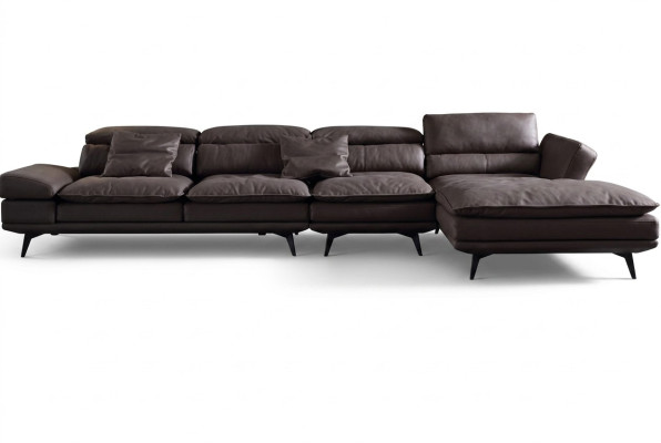 Wohnzimmer L-Form Modern Braun Design Sofas Neu Ecksofa Polsterung