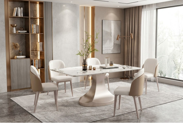 Esszimmer Säulen Tische Italienische Möbel Esstisch Restaurant Tisch Luxus Neu