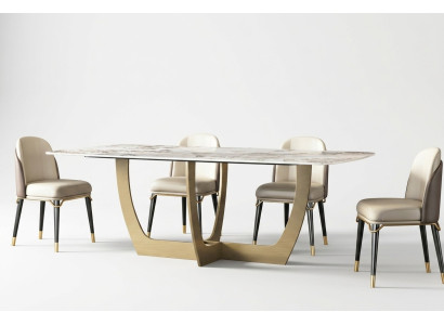 Luxusní kovové stoly 180x90cm pro obývací pokoj, hotelovou jídelnu, designérský nový stůl.