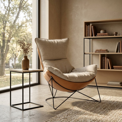 Design Polster Sofa Textil Drehbarer Couch Relax Neu Modern Sessel