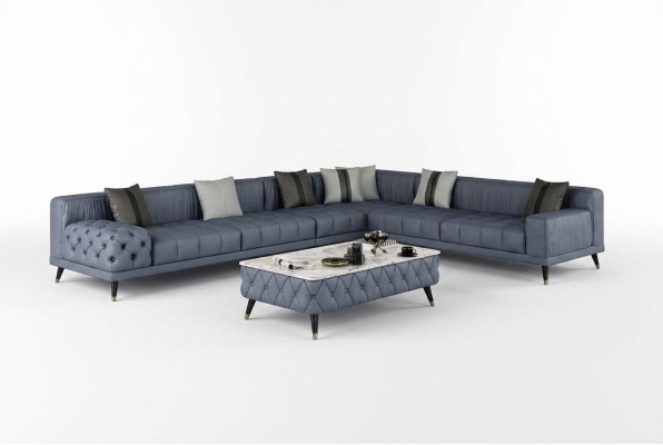 Ecksofa Sofa L-Form Wohnzimmer Couch Polster Sofas Neu Design Leder