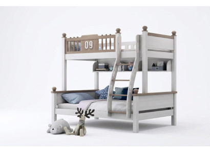 Doppelstock Bett Etagen Betten Hochbett Echtes Holz Kinder & Jugend Zimmer Neu